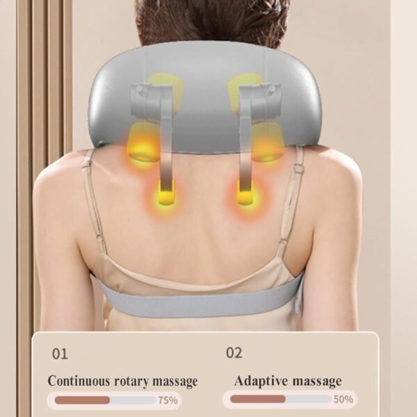 Gray brushless cervical trapezoid massager (can be heated)