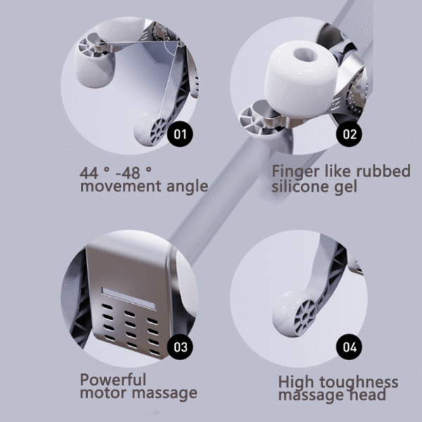 Gray brushless cervical trapezoid massager (can be heated)