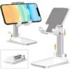 Desk Mobile Phone Holder Stand-White