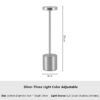 Touch Sensor LED Table Lamp-Silvery