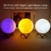 LED Night Light 8cm Moon Lamp-Multiple