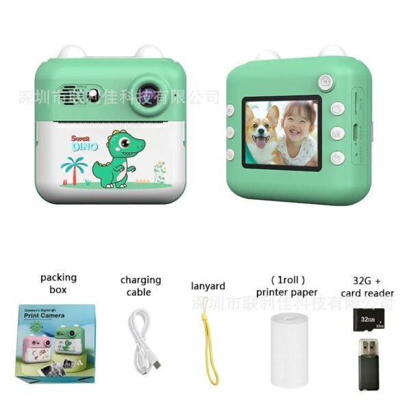 13_S93fd645df0a34ae3a4754ccde07dd1447 Mini Children's Instant Camera High Definition Printing Video Recording