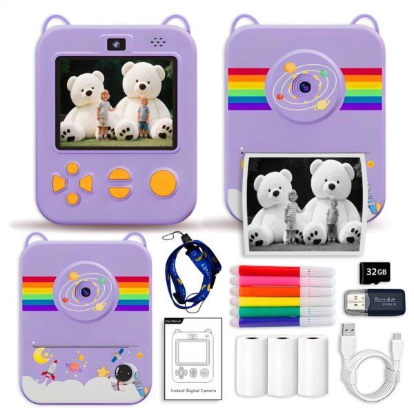 Digital Camera For Kids Instant Print