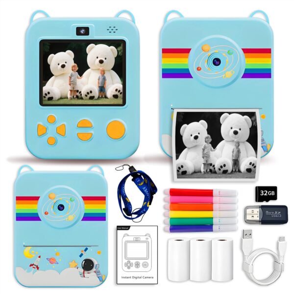 Digital Camera For Kids Instant Print