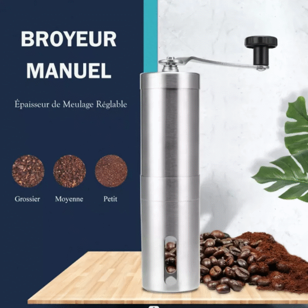 Manual Coffee Grinder Mini Stainless Steel Hand Handmade Coffee Bean Grinders Mill Foamer