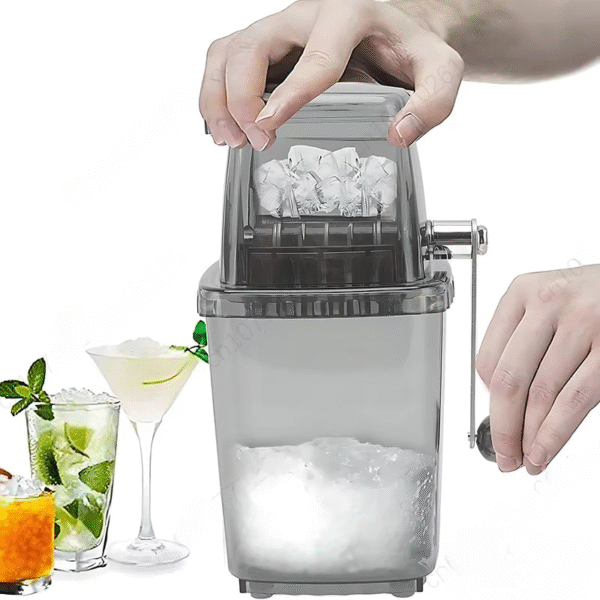 Home Manual Ice Crusher Transparent Multi-Purpose Hand Shaved Ice Machine