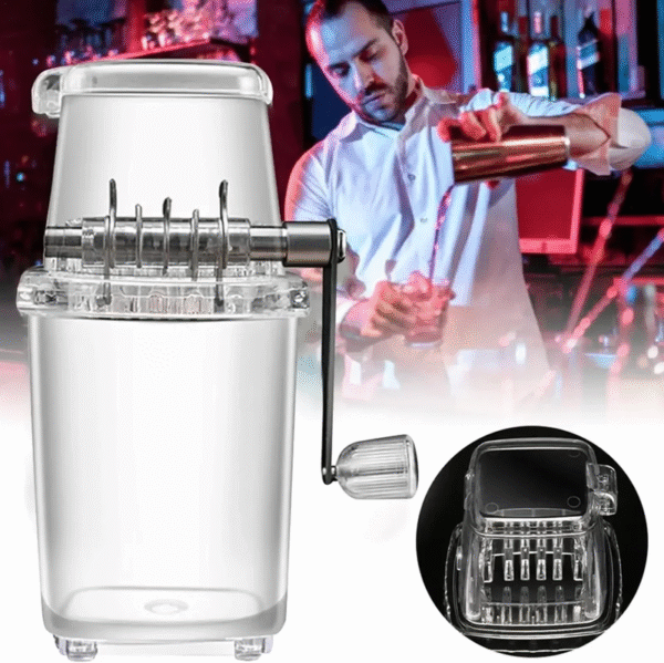 Home Manual Ice Crusher Transparent Multi-Purpose Hand Shaved Ice Machine