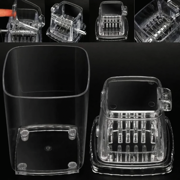 Home Manual Ice Crusher Transparent Multi-Purpose Hand Shaved Ice Machine