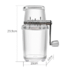 Home Manual Ice Crusher Transparent Multi-Purpose Hand Shaved Ice Machine