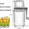 Home Manual Ice Crusher Transparent Multi-Purpose Hand Shaved Ice Machine