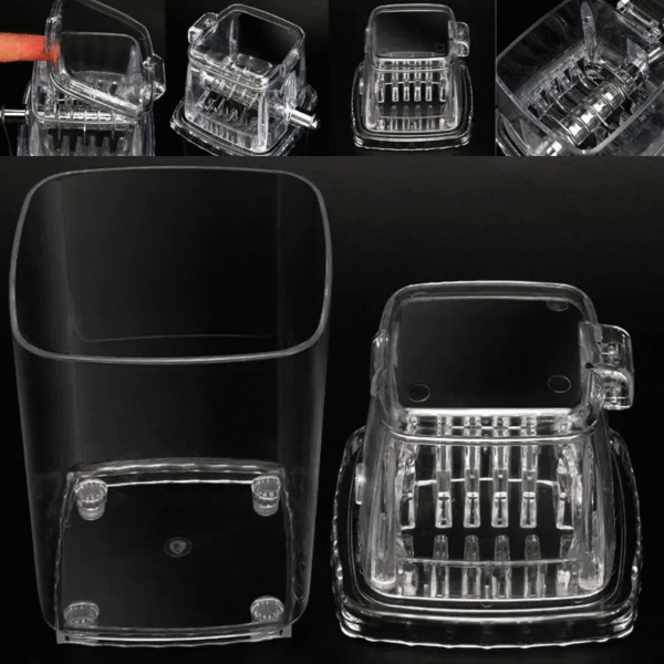 Home Manual Ice Crusher Transparent Multi-Purpose Hand Shaved Ice Machine