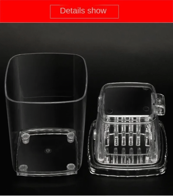 Home Manual Ice Crusher Transparent Multi-Purpose Hand Shaved Ice Machine