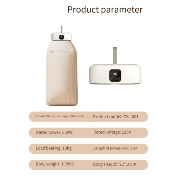 Portable Dryer for Apartments Home Travel AU Plug