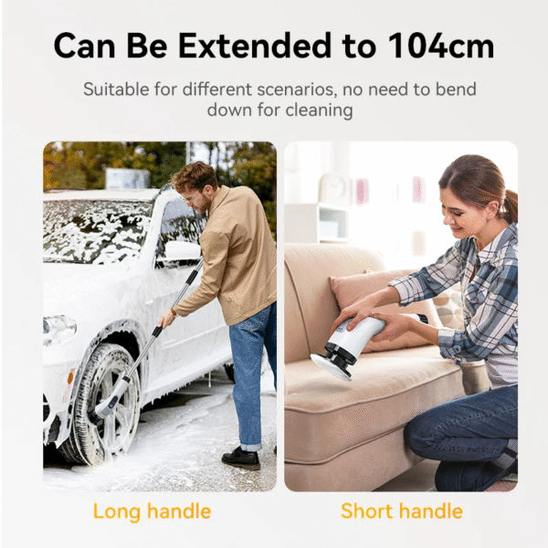 17507567522575 Electric Cleaning Brush Cordless Handheld Shower Scrubber Spin Cleaner