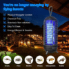 Bug Zapper Outdoor Rechargeable 2 in 1 Wireless Mosquito Killer Lamp
