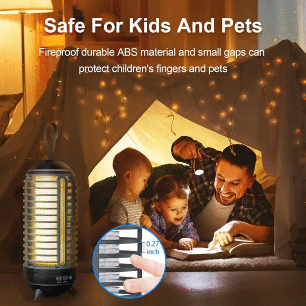 Bug Zapper Outdoor Rechargeable 2 in 1 Wireless Mosquito Killer Lamp