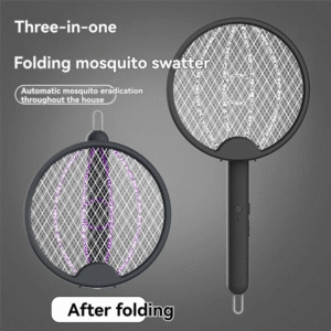 Efficient-Electric Fly Swatter Two-In-One Fly Swatter Foldable