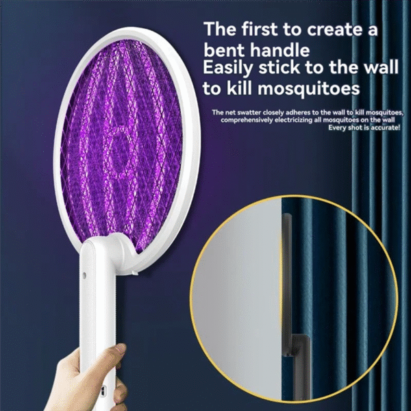 Efficient-Electric Fly Swatter Two-In-One Fly Swatter Foldable