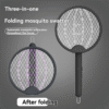UNCL Electric Fly Swatter Two-In-One Fly Swatter Foldable