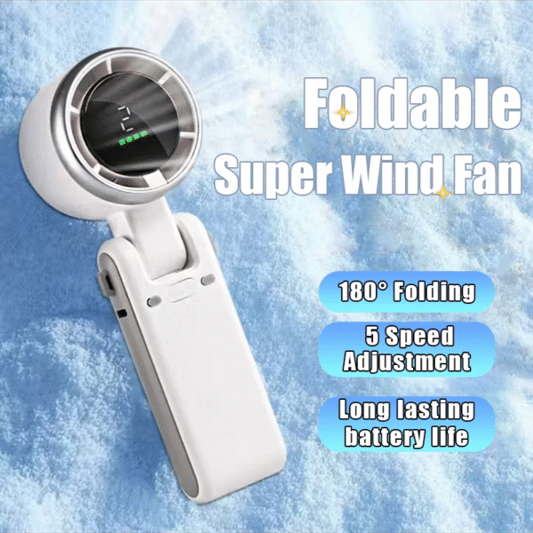 17510078258280 Hanging Neck Outdoor 180 Degree Folding Desktop Mini Electric Fan