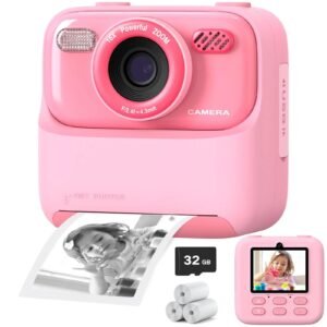 Upgrade Kids Camera Instant 1080P HD Dual Lens