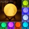 LED Night Light 8cm Moon Lamp-YELLOW