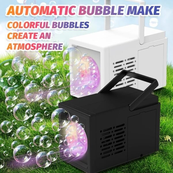 Electric Bubble Machine Toy-White