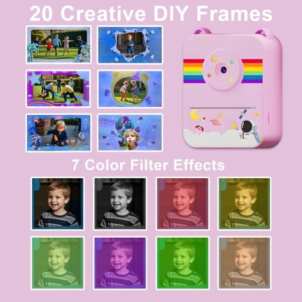 Digital Camera For Kids Instant Print
