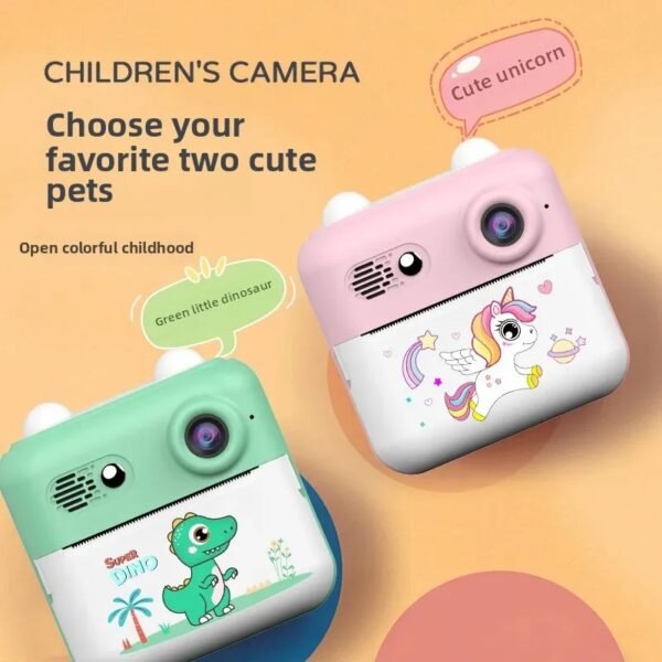 3_Sefa3ad300d22491ca5e546be7a1d1899T Mini Children's Instant Camera High Definition Printing Video Recording