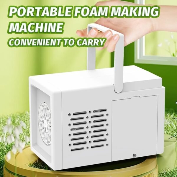 Electric Bubble Machine Toy-White