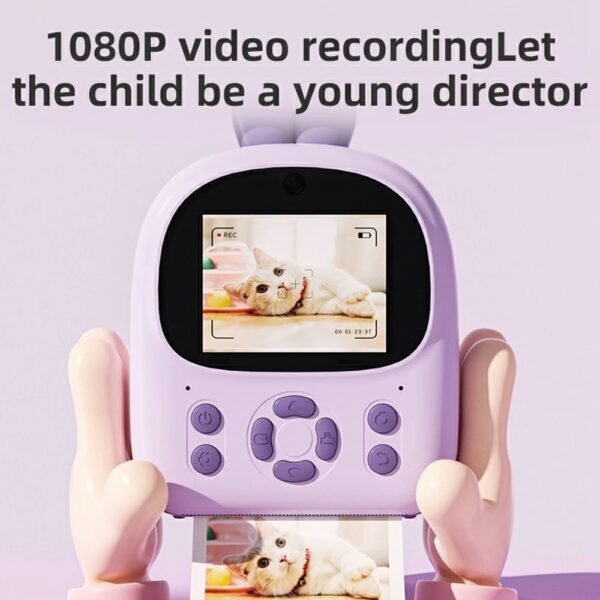 New Cartoon Kids Digital Camera Instant Print Dual Lens