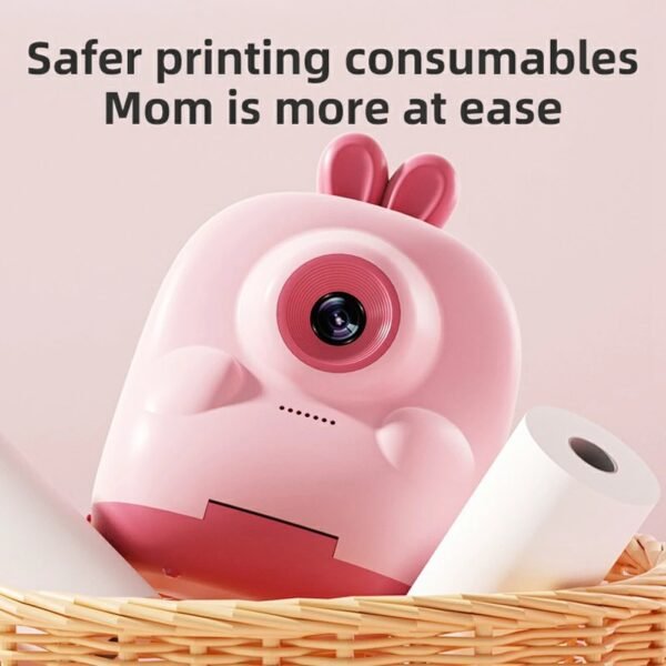 New Cartoon Kids Digital Camera Instant Print Dual Lens