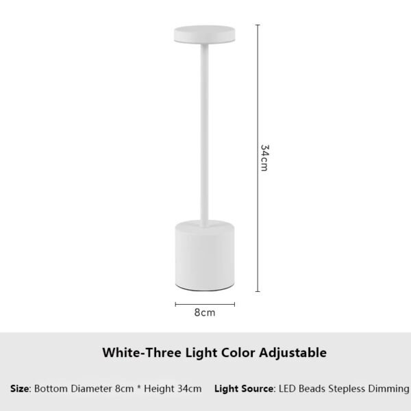 Touch Sensor LED Table Lamp-White