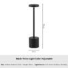 Touch Sensor LED Table Lamp-Black