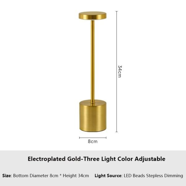 Touch Sensor LED Table Lamp-Gold