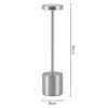 Touch Sensor LED Table Lamp-Silvery